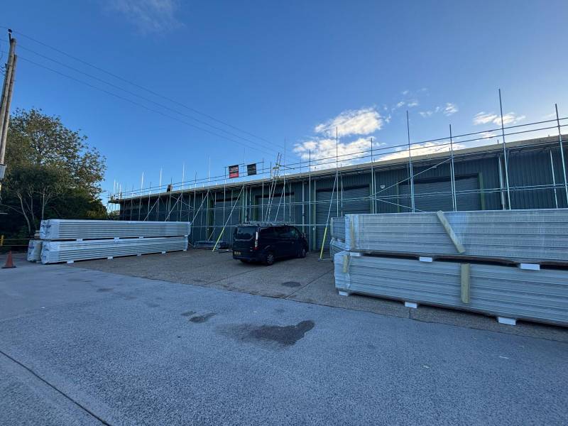 Pimperne factory roof cladding
